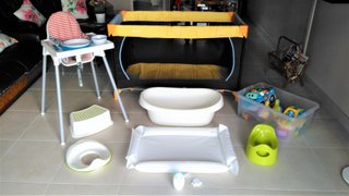 Baby equipment that can be borrowed free of charge 