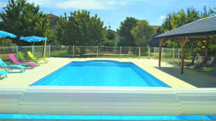 large heated salt water swimming pool